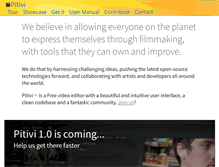 Tablet Screenshot of pitivi.org